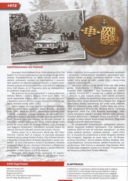 Rajd Polski - 1972r